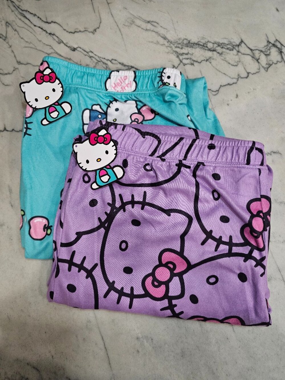 (NWT) Women's Set of 2 Hello Kitty Pajama Pants (Size Large, 12-14)